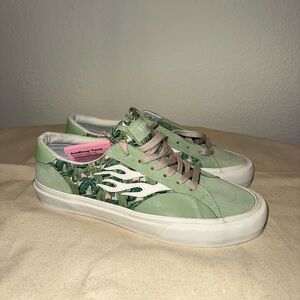 STRAYER Logan Tallywood Floral Teal Skate Shoes